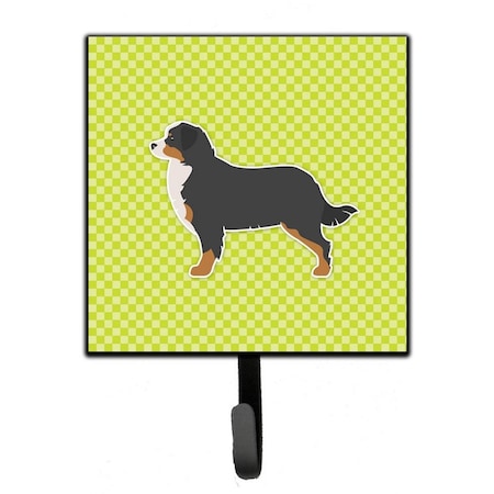 Jensendistributionservices Bernese Mountain Dog Checkerboard Green Leash or Key Holder MI1705063
